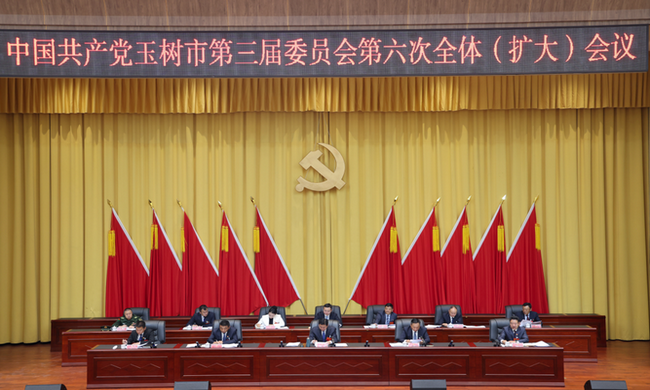 中国共产党玉树市第三届委员会第六次